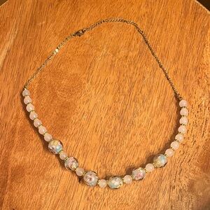 Elegant Floral Beaded Necklace